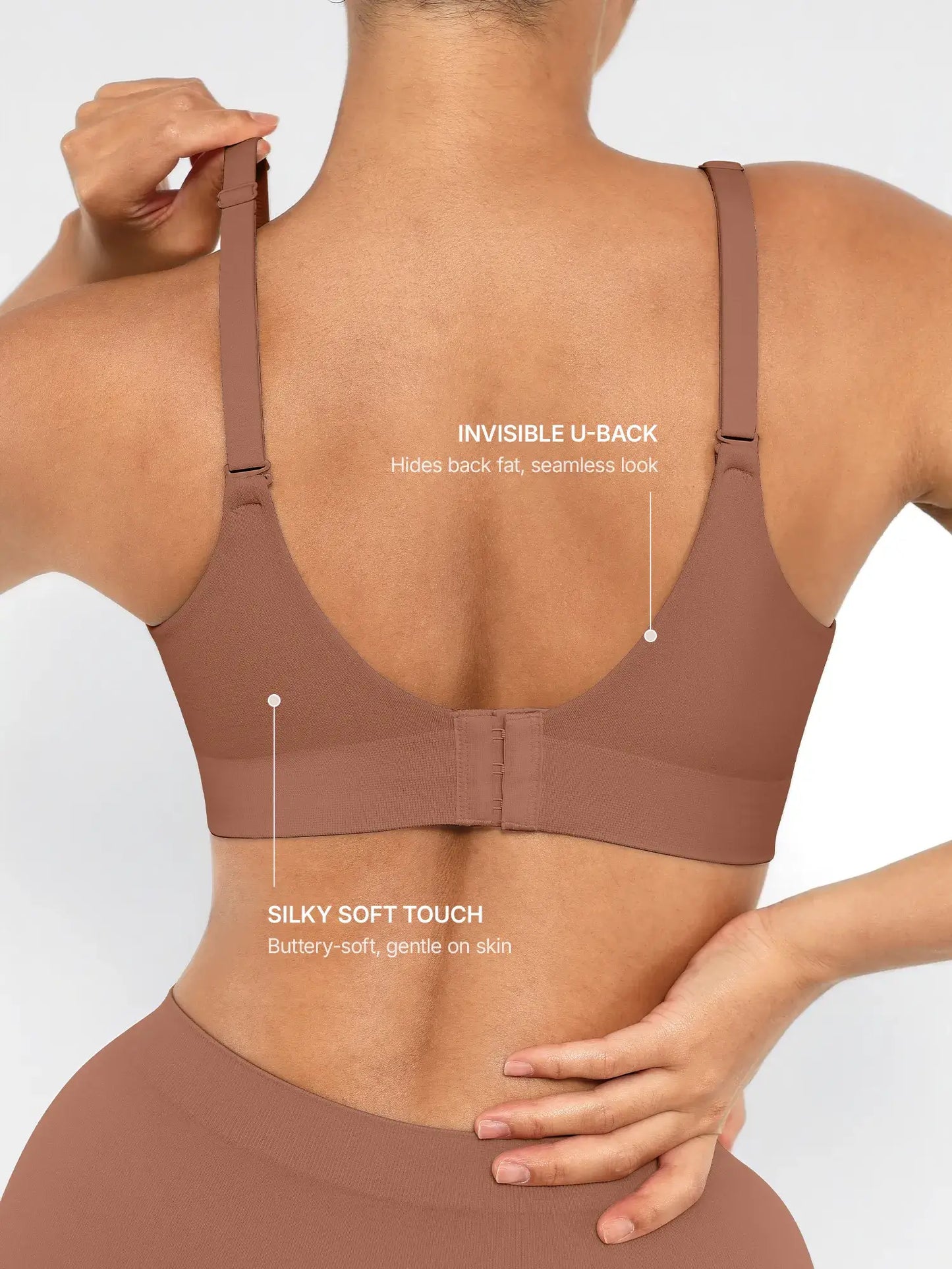 Feelingirl Wireless Push-Up Seamless Comfort Full Coverage Bra
