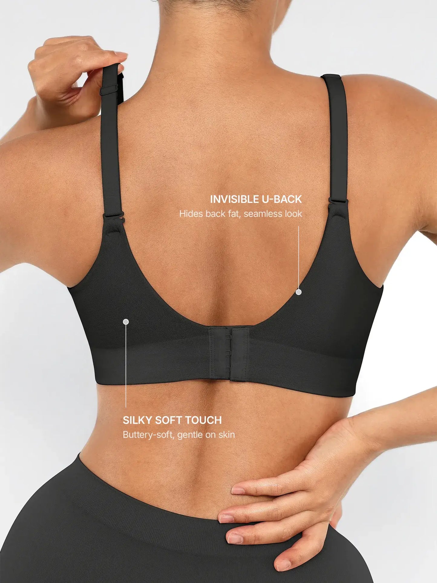 Feelingirl Wireless Push-Up Seamless Comfort Full Coverage Bra