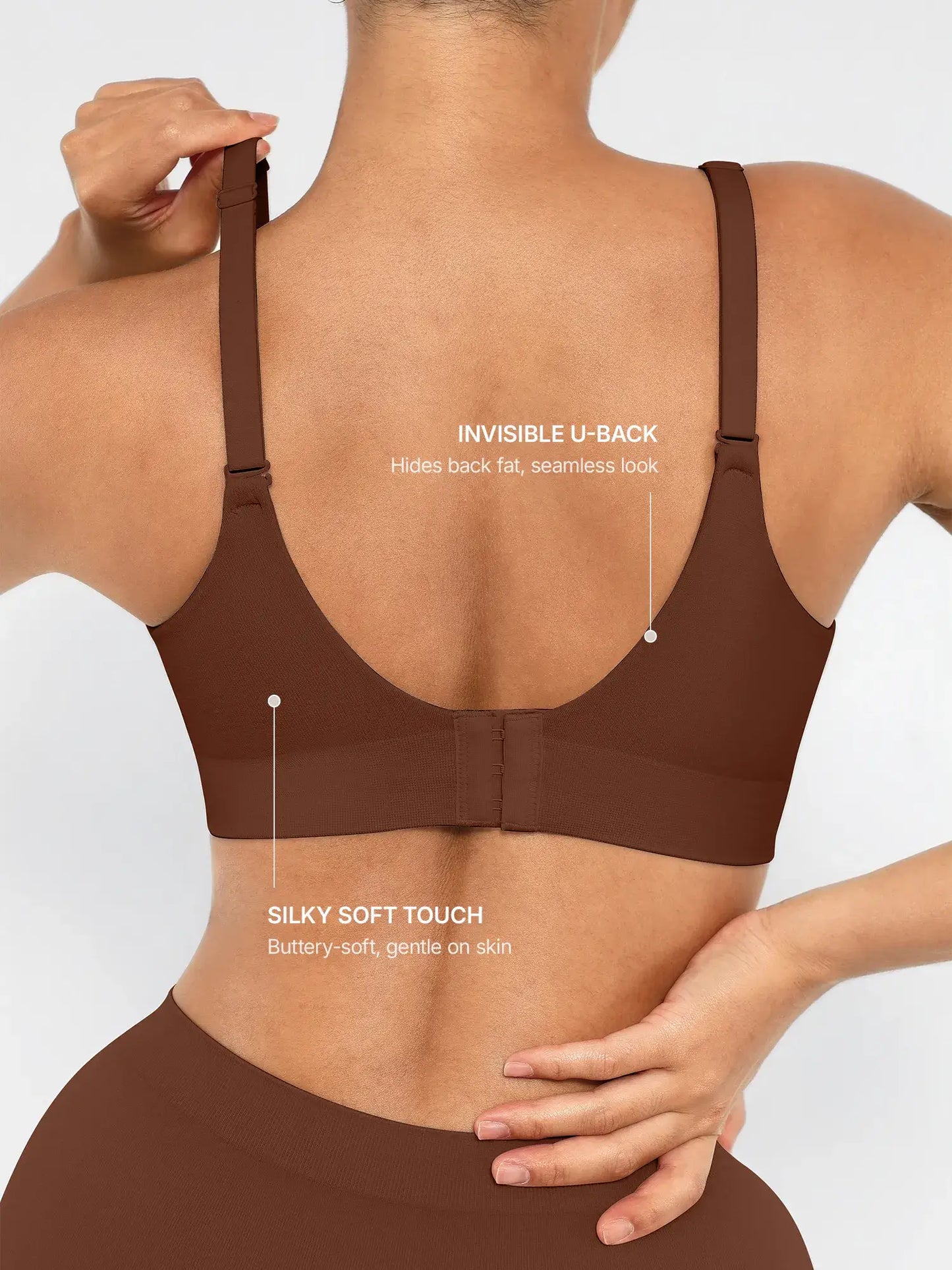 Feelingirl Wireless Push-Up Seamless Comfort Full Coverage Bra