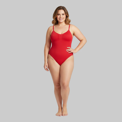 Bodysuit sculpting shapewear with thong